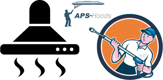 Clean commercial kitchen hood system after professional cleaning service showing stainless steel surfaces