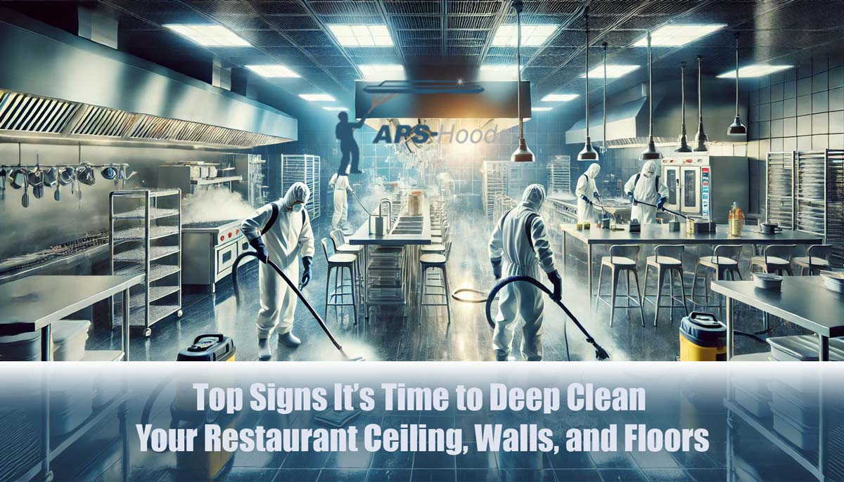 Top Signs It’s Time to Deep Clean Your Restaurant Ceiling, Walls, and Floors
